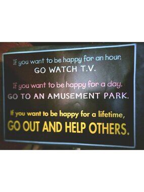 Argus Motivational Poster Go Out And Help Others 19x13 In Inspirational 62965